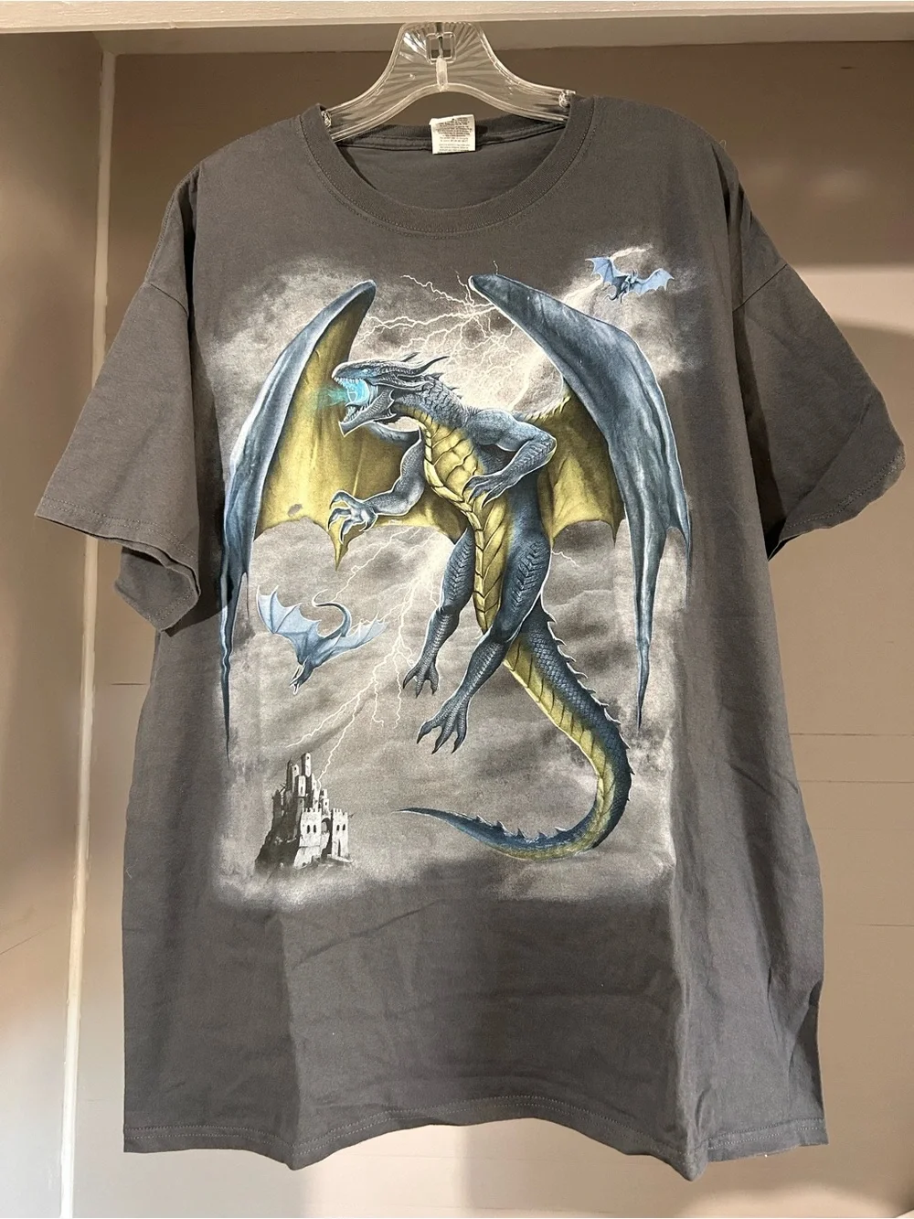 adidas Men’s Dragon Graphic Tee - Gray & Yellow